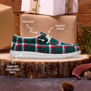 wally confetti plaid cozy red/green/multi