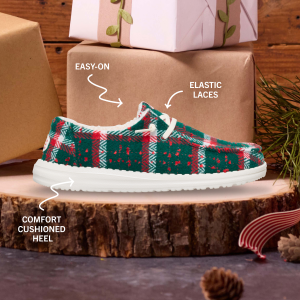 wendy confetti plaid cozy red/green/multi