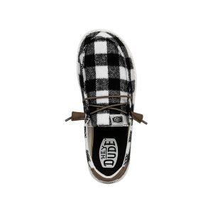 wendy buffalo plaid white and black plaid