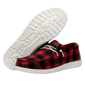 wally buffalo plaid red and black plaid