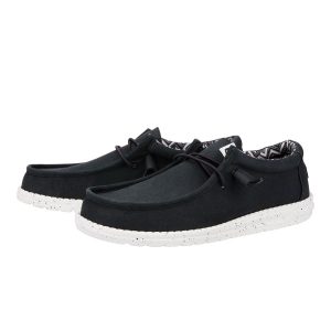 wally stretch canvas wide black/white