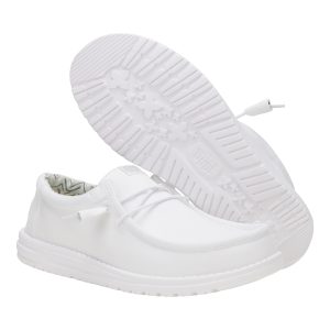 wally stretch canvas white/white