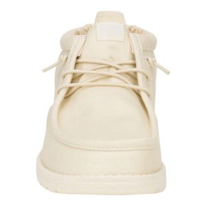 wally mid stretch canvas bone white