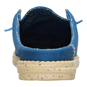 wally slip stretch canvas ensign blue/boulder tan