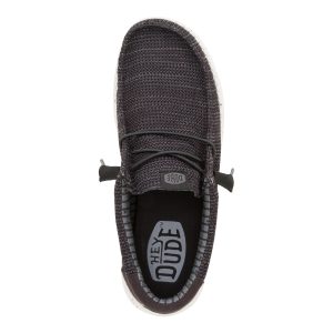 wally stretch sox wide black/white