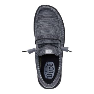 wally stretch sox granite grey/black