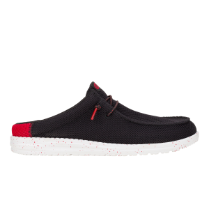 wally slip varsity black/red