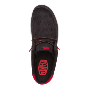 wally slip varsity black/red