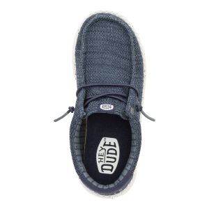 wally youth stretch sox navy