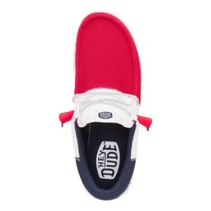 wally tri varsity mesh red/navy