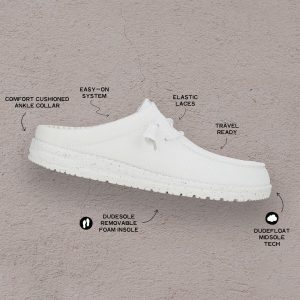 wally slip stretch sox white