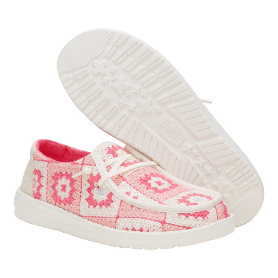 wendy cottage crochet coral/ballerina pink