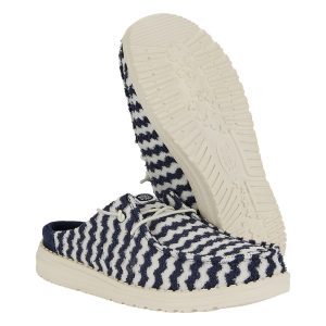 wendy slip terry stripe navy blazer/egret