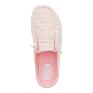 wendy slip terry stripe stripe pink/white