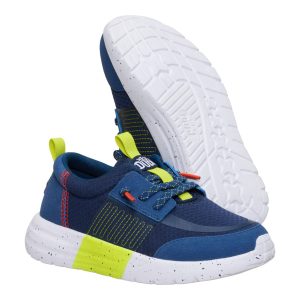 sirocco play youth sport stripe navy/lime