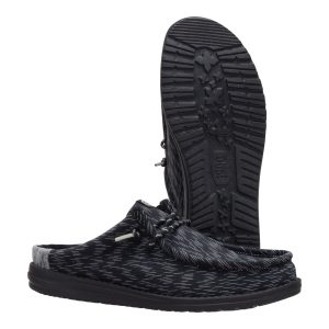 wally slip jersey jacquard black/monument grey