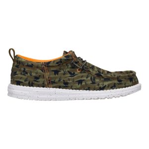 wally funk duck print dark olive/multi
