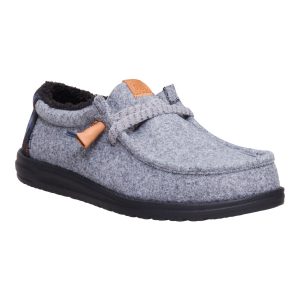 wally cozy plaid smoke grey/multi