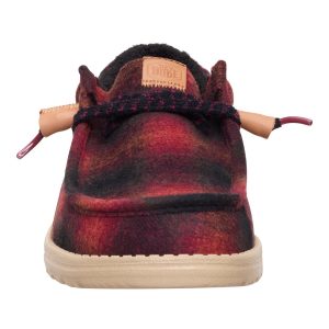 wally cozy plaid red plaid/black