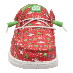 wally holiday sweater red/green/multi