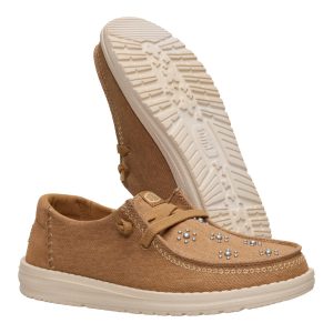wendy star stud cognac/tan