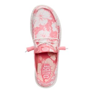 wendy hawaiian coral/white