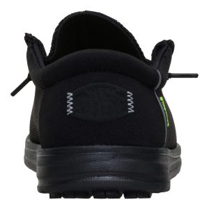 wally work comp toe wide black/black