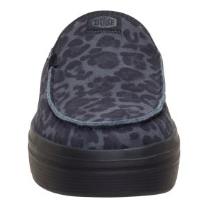 austin lift suede animal black leopard