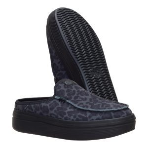 austin lift suede animal black leopard