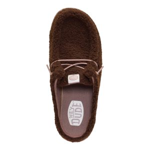 wendy slip sherpa dark brown