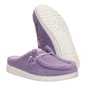 wendy slip sherpa purple ash