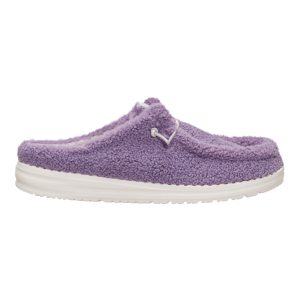 wendy slip sherpa purple ash
