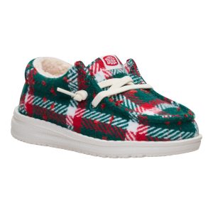 wally toddler confetti plaid cozy red/green/multi
