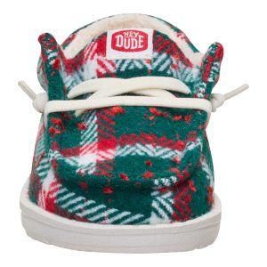 wally toddler confetti plaid cozy red/green/multi