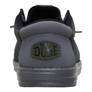 wally washed quilt black/grey