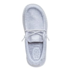 wally youth stretch jersey light grey