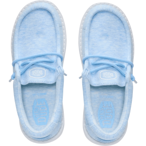 wally youth stretch jersey light blue