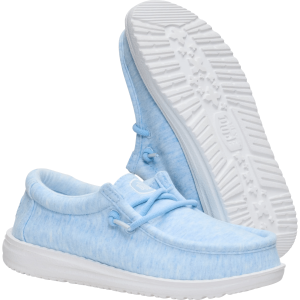 wally youth stretch jersey light blue