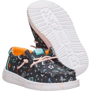 wally toddler sports fan black/multi