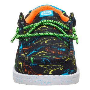 wally youth dinoworld black/neon multi